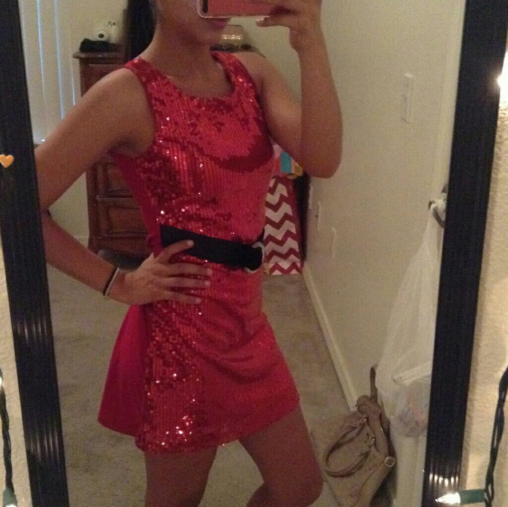 Red dance costume